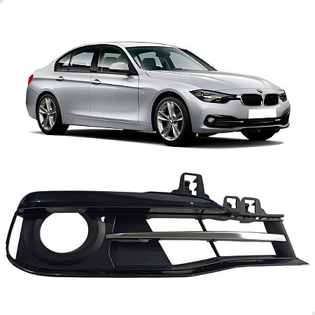 Grade Farol Milha Com Friso Bmw 320i 328i 2016 2017 2018 Lado Direito Passageiro