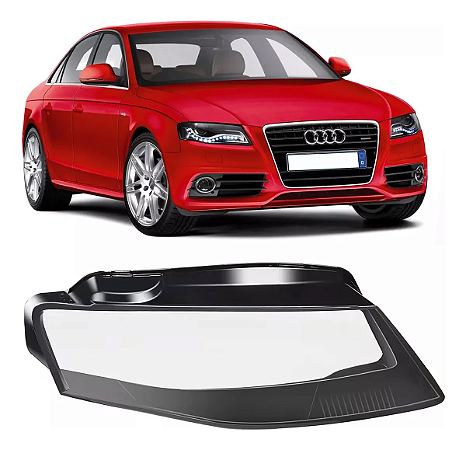 Lente do Farol Dianteiro Audi A4 2008 2009 2010 2011 2012 Direito Passageiro 8k0941004p