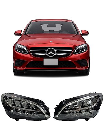 Par Farol Mercedes Classe C C180 200 300 2019 2020 2021 2022