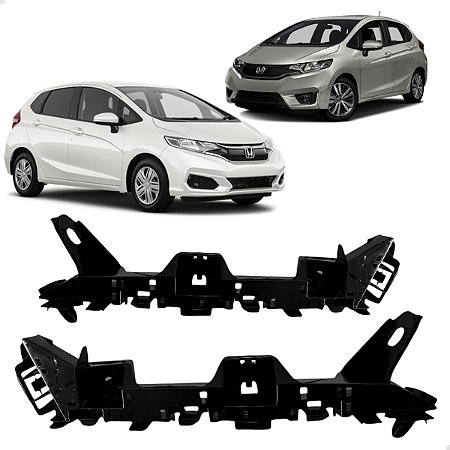 Par Guia Parachoque Dianteiro Honda Fit 2015 16 2017 18 2021
