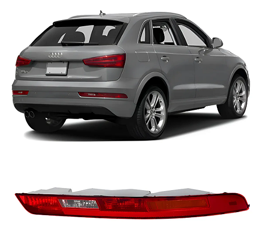 Lanterna Parachoque Traseiro Audi Q3 2016 2017 2018 Direito Passageiro Vermelho 8ud945096