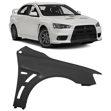 Paralama Lancer Evolution X 2010 2011 2012 2013 2014 2015 Passageiro Direito
