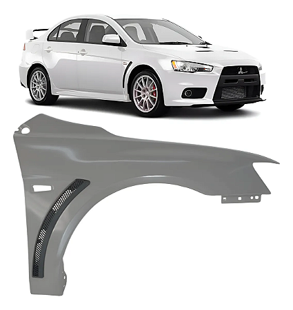 Paralama Lancer Evolution X 2010 2011 2012 2013 2014 2015 Passageiro Direito