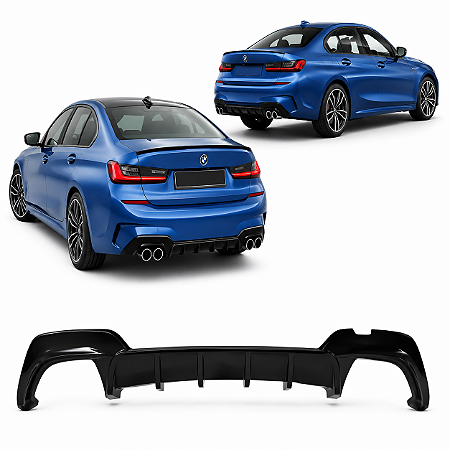 Spoiler Difusor Saida Dupla Bmw 320i 330e M Sport 2021 2022 51128069390