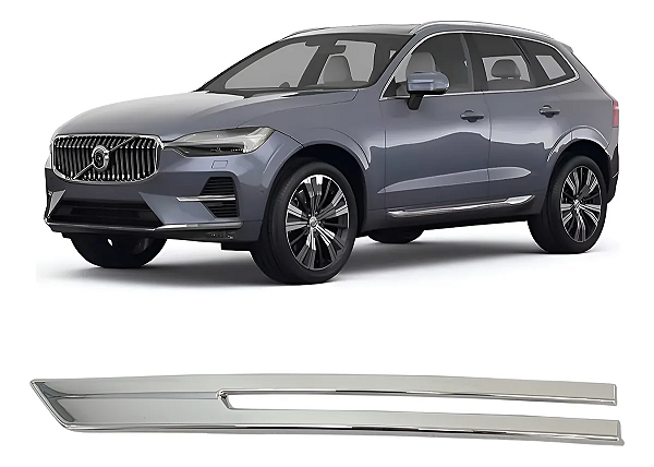 Friso Cromado Grade Milha Volvo Xc60 T8 2021 2022 2023 2024 Esquerdo Motorista 32227905