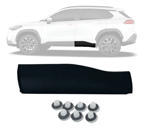 Friso Moldura Lateral Porta Traseira Corolla Cross 2021 2022 2023 2024 2025 2026 Lado Esquerdo Motorista