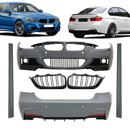 Body Kit Saida Dupla M Sport Para Bmw Serie 3 320i 330i 2012 2013 2014 2015 2016 2017 2018 Novo