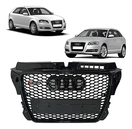 Grade Black Piano Rs3 Dianteira Audi A3 2009 2010 2011 2012 2013