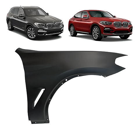 Paralama Alumínio Dianteiro BMW X3 X4 2018 2019 2020 2021 Direito Passageiro 41002459939
