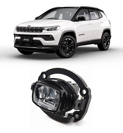 Farol Milha LED Modulo Parachoque Dianteiro Jeep Compass 2022 2023 2024 Esquerdo Motorista 68470159AA