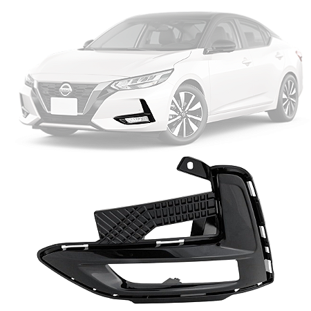 Grade Moldura Farol Milha Nissan Sentra 2022 2023 2024 Lado Esquerdo Motorista