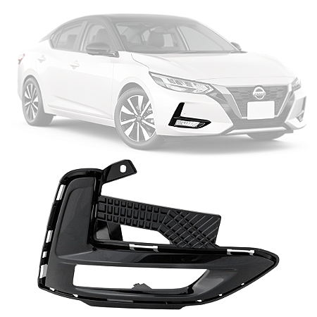Grade Moldura Farol Milha Nissan Sentra 2022 2023 2024 Lado Direito Passageiro