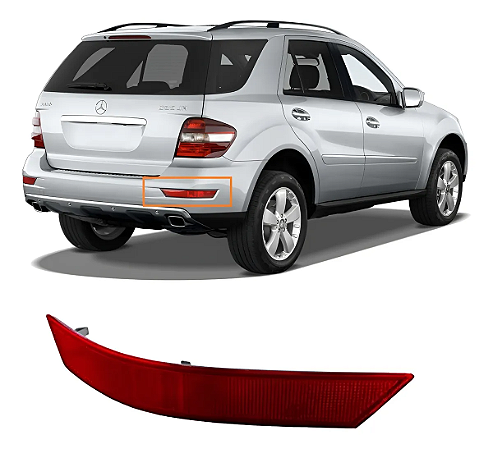 Lanterna Refletor Traseiro Mercedes ML320 ML300 ML500 ML63 AMG 2009 2010 2011 Esquerdo Motorista A1648200374