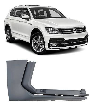 Ponteira Spoiler Inferior Dianteiro Tiguan R-Line 2018 2019 2020 2021 2022 Direito Passageiro 5NN853212CGRU