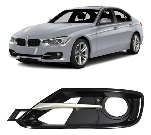 Grade Moldura Farol Milha Bmw 335i 328i 320 325i 2012 2013 2014 2015 Esquerdo Motorista