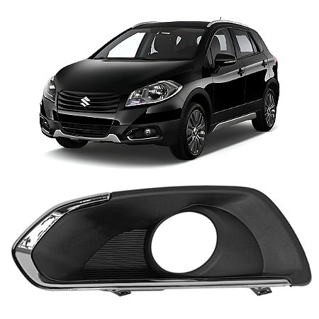 Grade Moldura Farol Milha Suzuki Sx4 S Cross 2013 2016 Esquerdo Motorista
