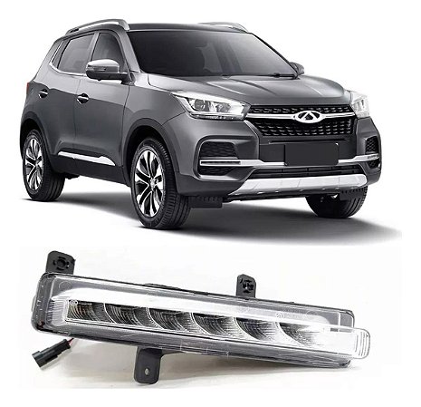 Farol Milha Daylight Drl Led Tiggo 5x 2020 2022 Passageiro