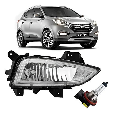 Farol Milha Auxiliar Led Neblina iX35 2015 2016 2017 2018 2019 2020 2021 Direito Passageiro