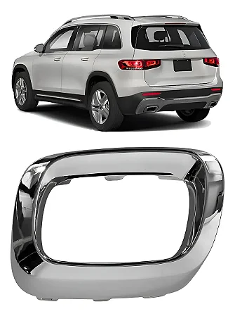 Friso Cromado Moldura Escapamento Mercedes Glb200 2020 2021 2022 2023 2024 Esquerdo Motorista