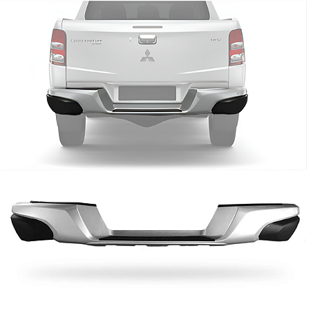 Parachoque Pisante Traseiro L200 2017 2018 2019 2020 Prateado