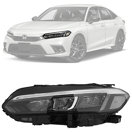Farol Led Dianteiro Honda Civic 2023 2024 2025 Lado Esquerdo Motorista