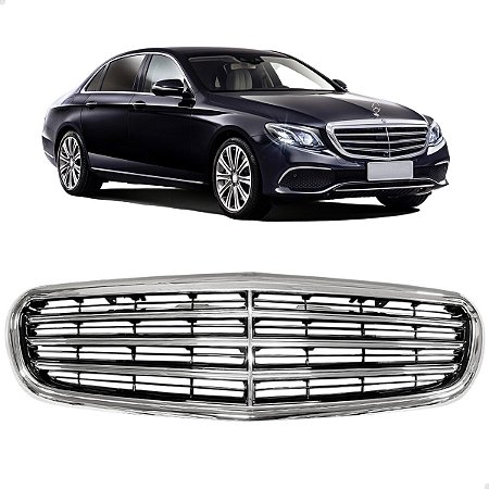 Grade Parachoque Dianteiro Cromada E250 E300 Exclusive 2016 2017 2018 2019 2020 Novo