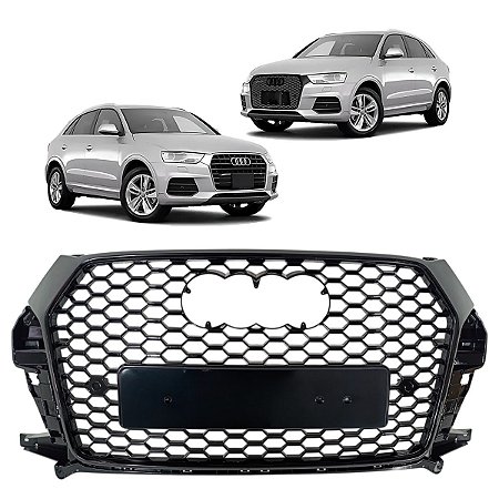 GRADE DIANTEIRA BLACK PIANO RSQ3 AUDI Q3 2016 2017 2018 2019