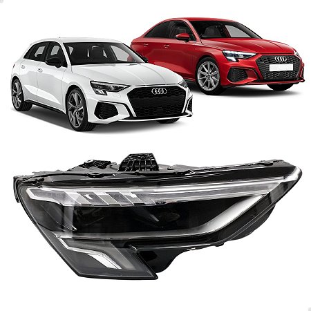 Farol Led Dianteiro A3 Sportback Sedan 2022 2023 2024 Direito