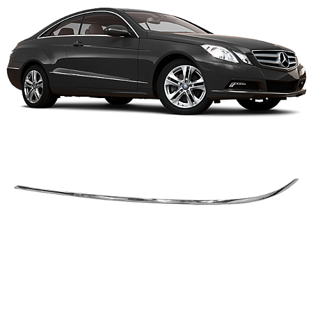 Friso Inferior Cromado Parachoque Dianteiro Mercedes Classe E E350 2009 2010 2011 2012 2013 Direito Passageiro