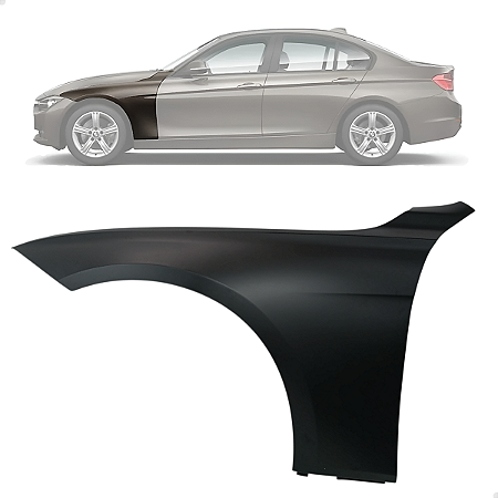 Paralama Dianteiro BMW 316i 320i 328i 2013 2014 2015 2016 2017 2018 Esquerdo Motorista 41007438439