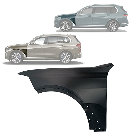 Paralama Dianteiro BMW X7 G07 2019 2020 2021 2022 2023 2024 2025 2026 Esquerdo Motorista 41007497289