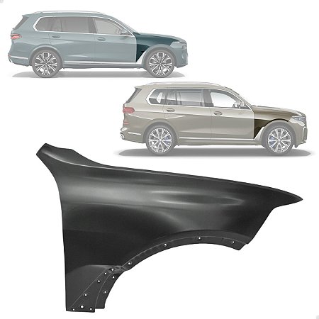 Paralama Dianteiro Direito Passageiro BMW X7 G07 2019 2020 2021 2022 2023 2024 2025 2026 41007497290