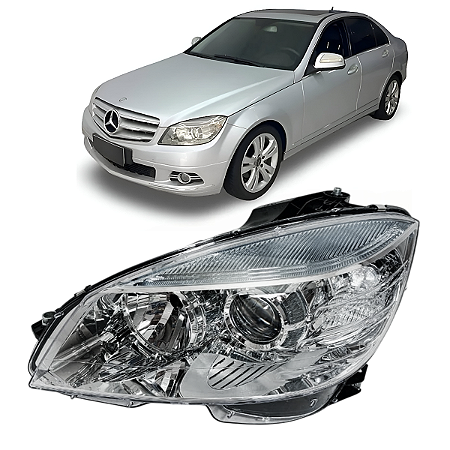 Farol Dianteiro Esquerdo Mercedes C180 C200 2007 2008 2009 2010 2011 A2048208361