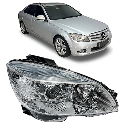 Farol Dianteiro Mercedes C180 C200 C280 2007 2008 2009 2010 2011 Passageiro A2048208461