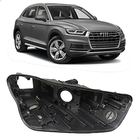 Carcaça Farol Full Led Audi Q5 2018 2019 2020 Lado Direito Passageiro