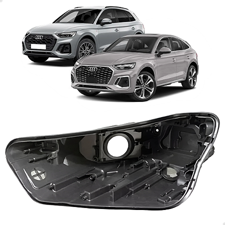 Carcaça Farol Frontal Audi Q5 2021 2022 2023 2024 Esquerdo Motorista