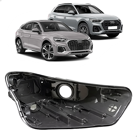 Carcaça Farol Audi Q5 2021 2022 2023 2024 Direito Passageiro