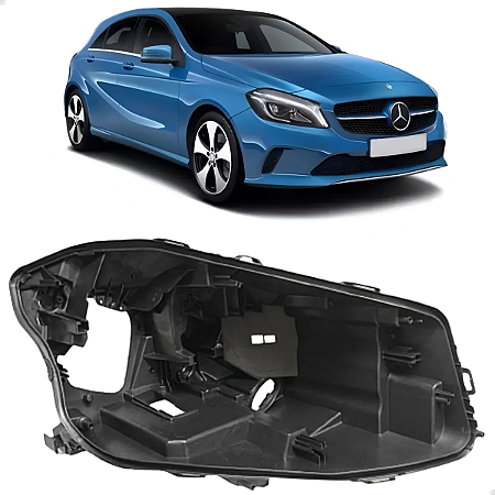 Carcaça Farol Mercedes A200 A250 A45 2016 2017 2018 Direito Passageiro