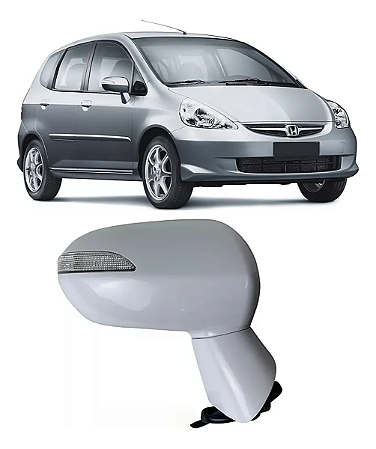 Retrovisor Elétrico Pisca Passageiro Honda Fit Ex 2006 2007 2008