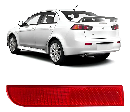 Refletor Parachoque Traseiro Motorista Lancer 2011 2012 2013 2014 2015 2016 2017 2018 2019