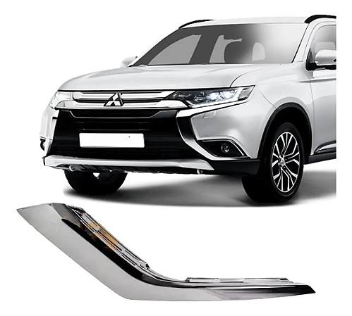 Friso Cromado Inferior Motorista Outlander 2016 2017 2018 2019 2020 2021
