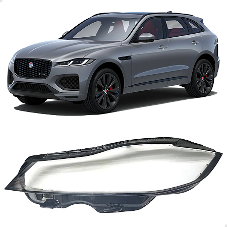 Lente Farol Jaguar F-Pace 2021 2022 2023 2024 Esquerdo Motorista Novo