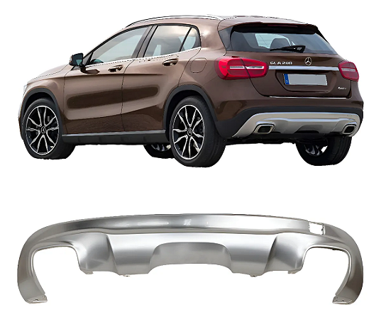 Aplique Parachoque Traseiro Mercedes Gla200 Gla250 2014 2015 2016 2017 A1568850925