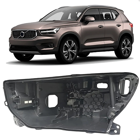 Carcaça Farol Volvo Xc40 2018 2019 2020 2021 2022 2023 Lado Esquerdo Motorista