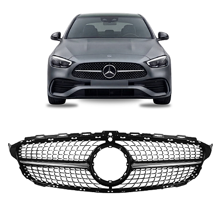 Grade Diamond Black Piano Câmera Mercedes W205 C180 2019 2020 2021