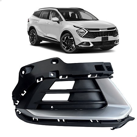 Grade Milha Friso Cinza Sportage Ex 2023 2024 2025 Direito Passageiro 86595R2000 86563R2010