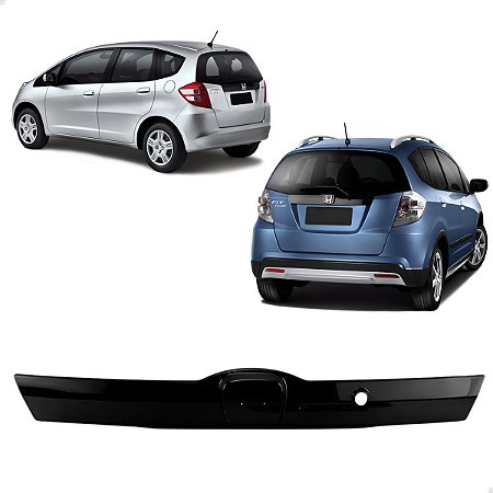 Friso Moldura Porta Malas Traseiro Honda Fit 2009 2010 2011 2012 2013 2014 Preto Black Piano 74890TG0Q00