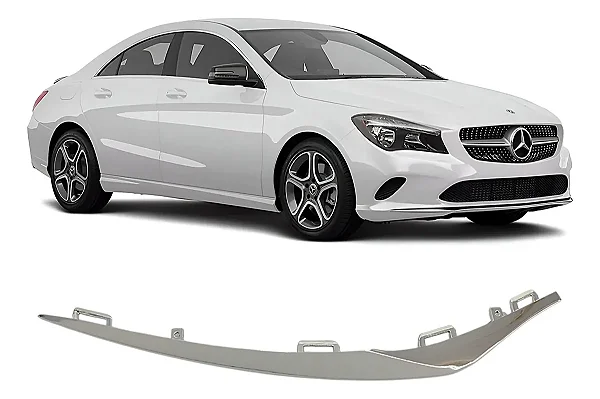 Friso Inferior Cromado Passageiro Parachoque Mercedes Cla 200 2016 2017 2018 A1178855000