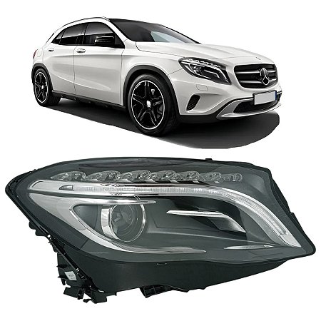 Farol Bi Xenon Lado Passageiro Mercedes Gla200 2015 2016 2017 1569063101