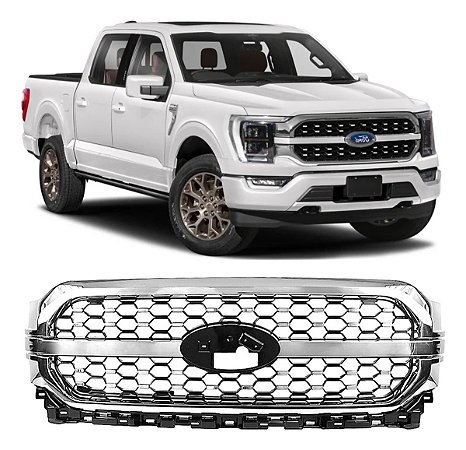 Grade Dianteira Cromada F150 Platinum 2022 2023 Novo